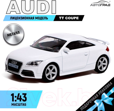 Масштабная модель автомобиля Автоград Audi TT Coupe / 4843866 (белый)