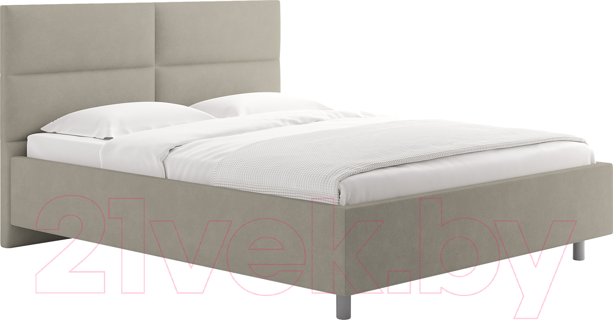 Каркас кровати Сонум Omega 160x200 (замша бежевый)
