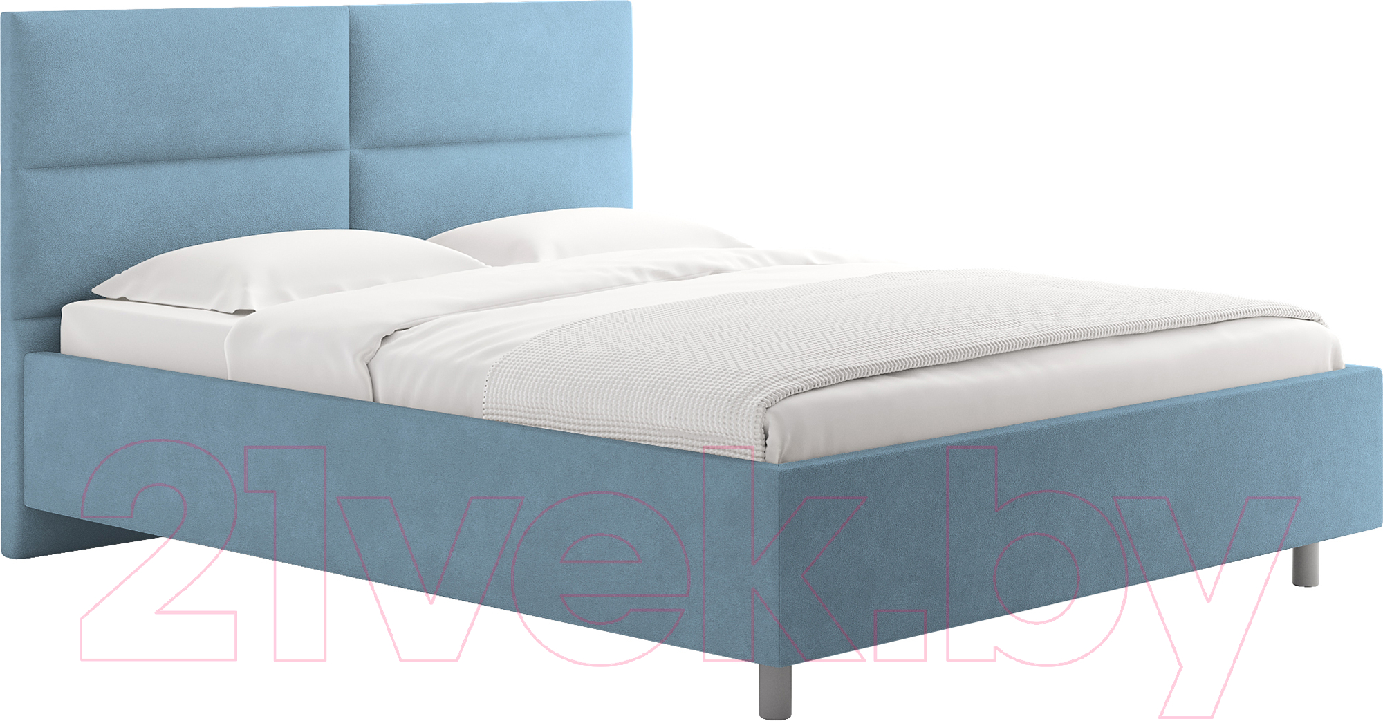 Каркас кровати Сонум Omega 160x200 (замша голубой)