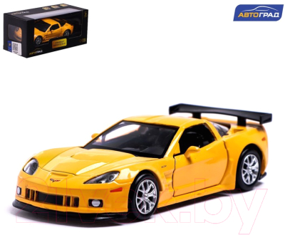 Масштабная модель автомобиля Автоград Chevrolet Corvette C6-R / 5120166 (желтый)