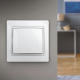 Миниатюра изображения товара Выключатель INTRO Plano 1-101-01 / Б0053721 (белый)