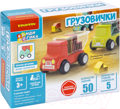 Настольная игра Bondibon БондиЛогика Грузовички / ВВ5844