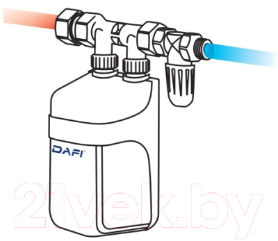 Проточный водонагреватель Dafi Х4 7.3кВт (220В)