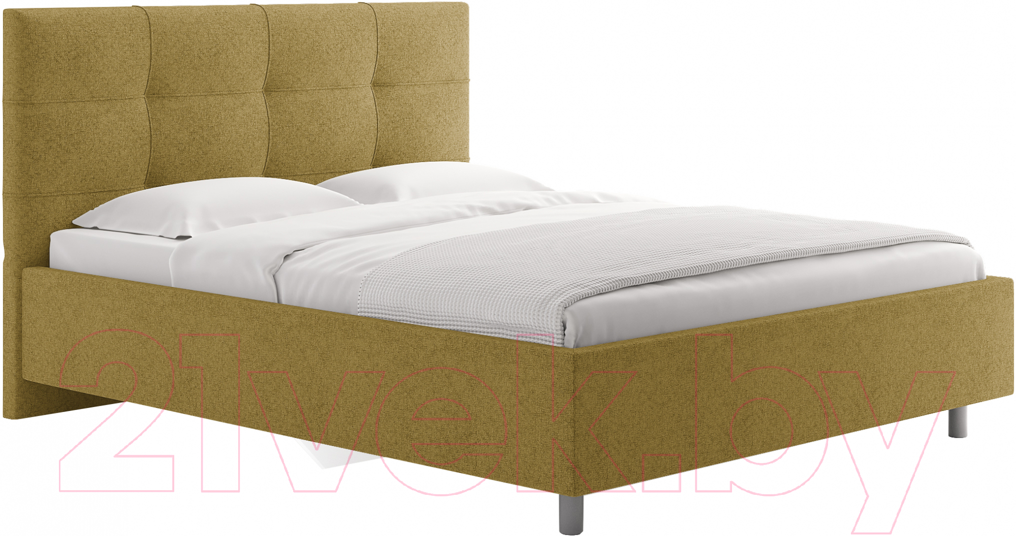 Каркас кровати Сонум Caprice 160x200 (кашемир горчичный) — фото 1