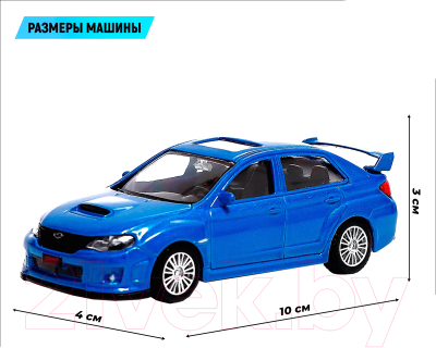 Масштабная модель автомобиля Автоград Subaru WRX STI / 3098609 (синий)
