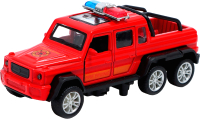 Масштабная модель автомобиля Автоград Джип 6X6 спецслужбы / 7668741 (красный) - 
