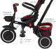 Миниатюра изображения товара Трехколесный велосипед с ручкой Pituso Elite Plus / JY-T05Plus-Red (темно-красный)