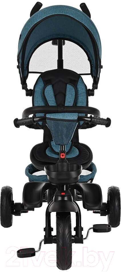 Трехколесный велосипед с ручкой Pituso Elite Plus / JY-T05Plus-Teal (сине-зеленый) — фото 4