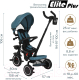 Миниатюра изображения товара Трехколесный велосипед с ручкой Pituso Elite Plus / JY-T05Plus-Teal (сине-зеленый)