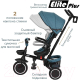 Миниатюра изображения товара Трехколесный велосипед с ручкой Pituso Elite Plus / JY-T05Plus-Teal (сине-зеленый)