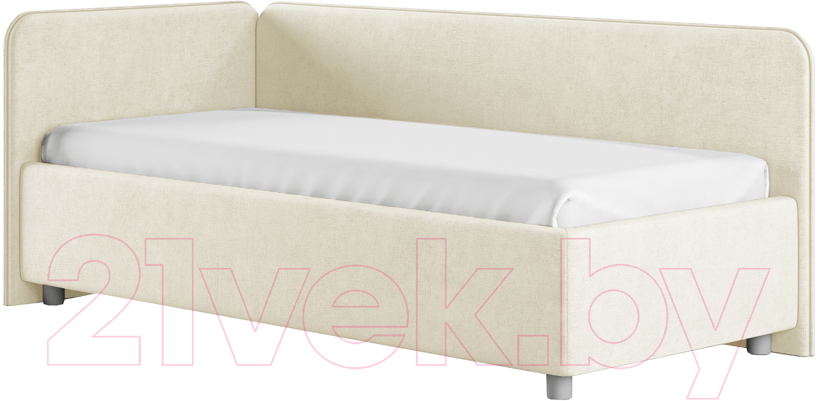 Каркас кровати Сонум Capri L 90x200 (микровелюр бежевый) — фото 1