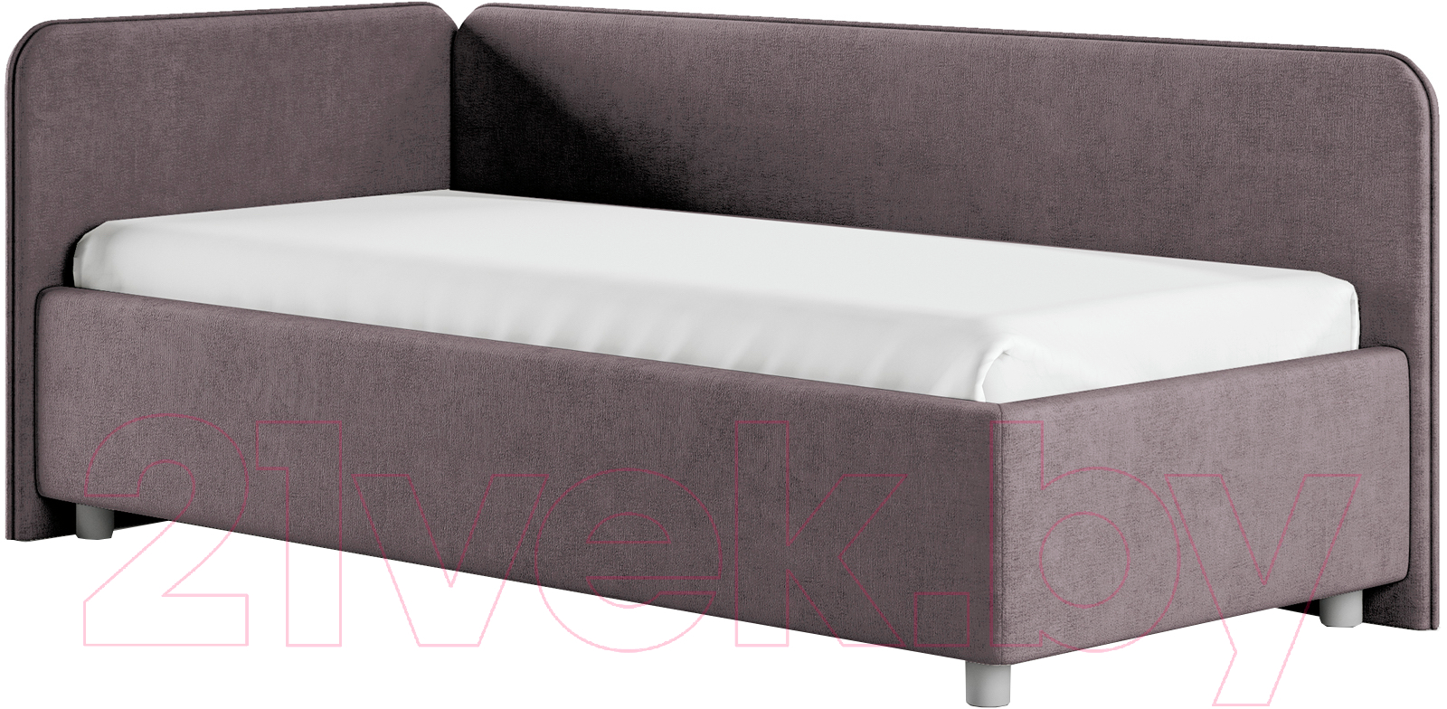 Каркас кровати Сонум Capri L 90x200 (микровелюр кофе) — фото 1