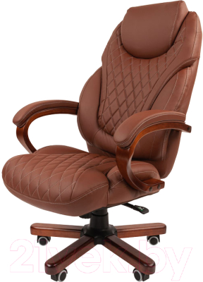 Кресло офисное Chairman 406 N (экопремиум, коричневый)