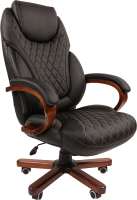 Кресло офисное Chairman 406 N (экопремиум, черный) - 
