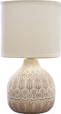 Прикроватная лампа Лючия Тюльпаны 651 (бежевый/белый)