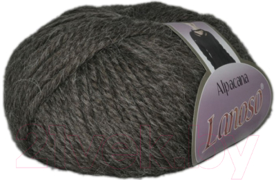 Пряжа для вязания Lanoso Alpacana 35% шерсть, 40% акрил, 25% альпака / 3006 (130м, табачный)