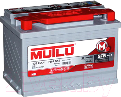 Автомобильный аккумулятор Mutlu R+ / L3.75.072.A (75 А/ч)