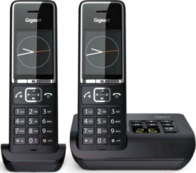 Беспроводной телефон Gigaset Comfort 550A Duo Rus / L36852-H3021-S304 (черный)