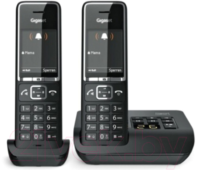 Беспроводной телефон Gigaset Comfort 550A Duo Rus / L36852-H3021-S304 (черный)