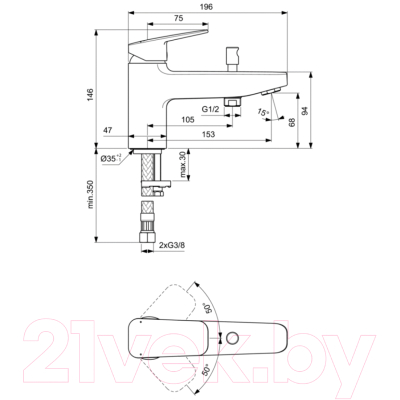 Смеситель Ideal Standard Ceraplan BD257AA