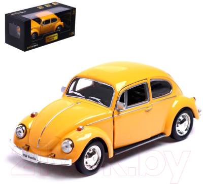 Масштабная модель автомобиля Автоград Volkswagen Beetle 1967 / 7152973 (желтый)