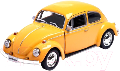Масштабная модель автомобиля Автоград Volkswagen Beetle 1967 / 7152973 (желтый)