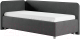 Каркас кровати Сонум Capri L 90x200 (микровелюр серый) - 