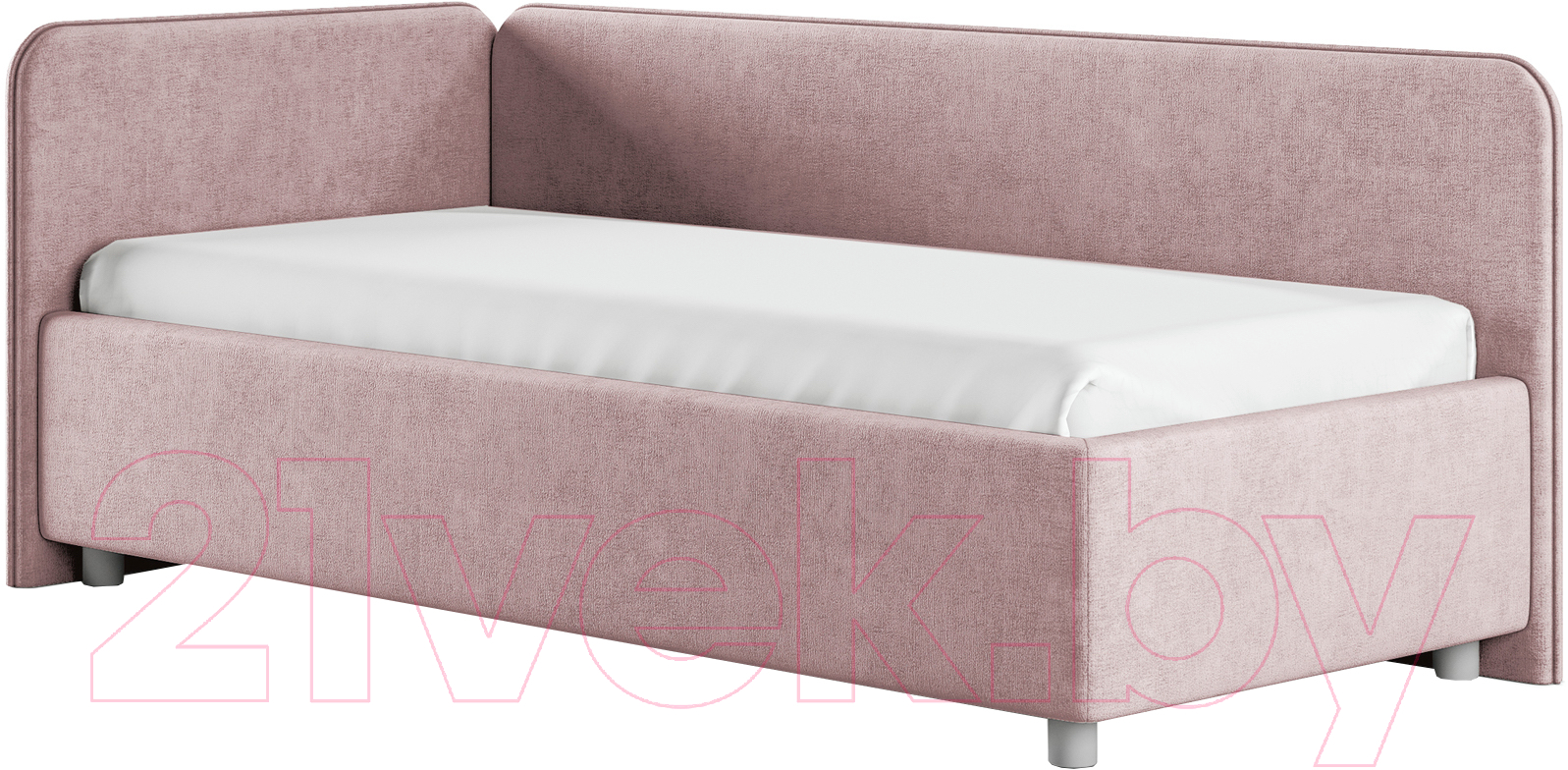 Каркас кровати Сонум Capri L 90x200 (микровелюр лиловый) — фото 1