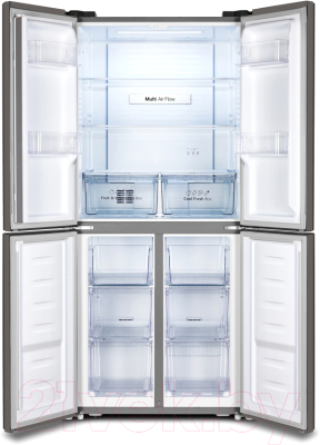 Холодильник с морозильником Renova RCN-430 I Cross door