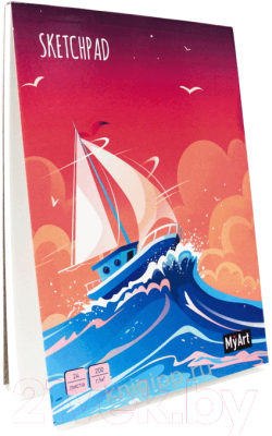 Изображение товара Скетчбук Проф-Пресс MyArt. Корабль / 4610144824668