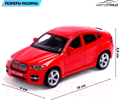 Масштабная модель автомобиля Автоград BMW X6 / 7152976 (красный)