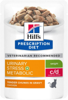 Влажный корм для кошек Hill's Prescription Diet c/d Multicare Stress Metabolic / 605619 (85г) - 