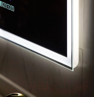 Зеркало Пекам Greta 80x120 / greta-80x120MP (с подсветкой, с многофункциональной панелью, подогревом)