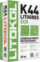 Клей для плитки Litokol Litogres K44 Eco (25кг, серый) - 