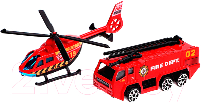 Паркинг игрушечный Автоград Пожарная станция / 7573936