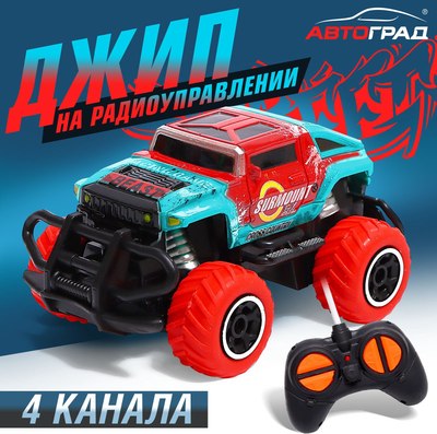 Радиоуправляемая игрушка Автоград Джип Граффити / 5218582 (красный)