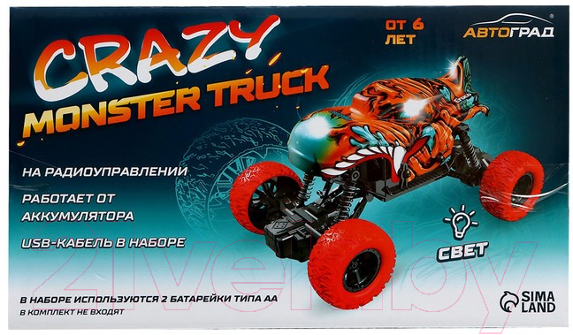 Радиоуправляемая игрушка Автоград Джип Monster / 7707468