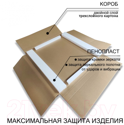 Зеркало Пекам Greta 110x80 / greta-110x80dp (с подсветкой, с сенсором на взмах руки и подогревом)