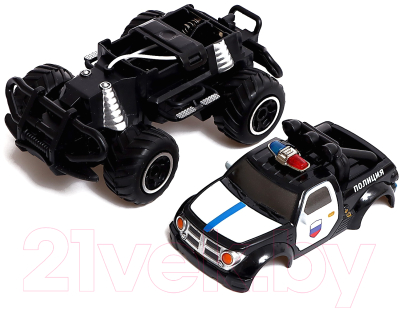Радиоуправляемая игрушка Автоград Джип полиция / 7710752 (черный)