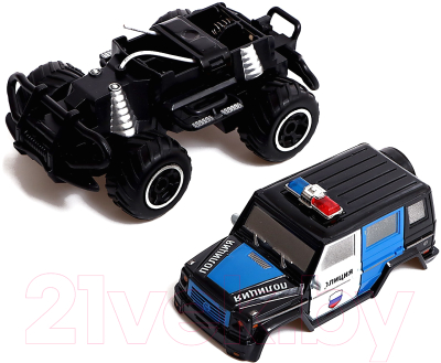 Радиоуправляемая игрушка Автоград Джип полиция / 5218589 (черный)