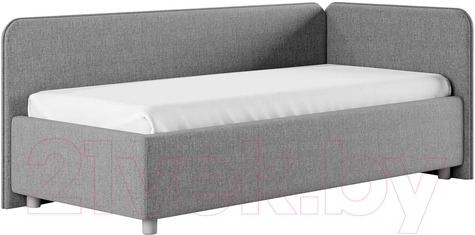 Каркас кровати Сонум Capri R 90x200 (кашемир светло-серый) — фото 1