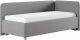Каркас кровати Сонум Capri R 90x200 (кашемир светло-серый) - 