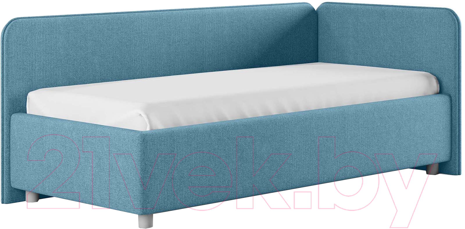 Каркас кровати Сонум Capri R 90x200 (рогожка голубой) — фото 1