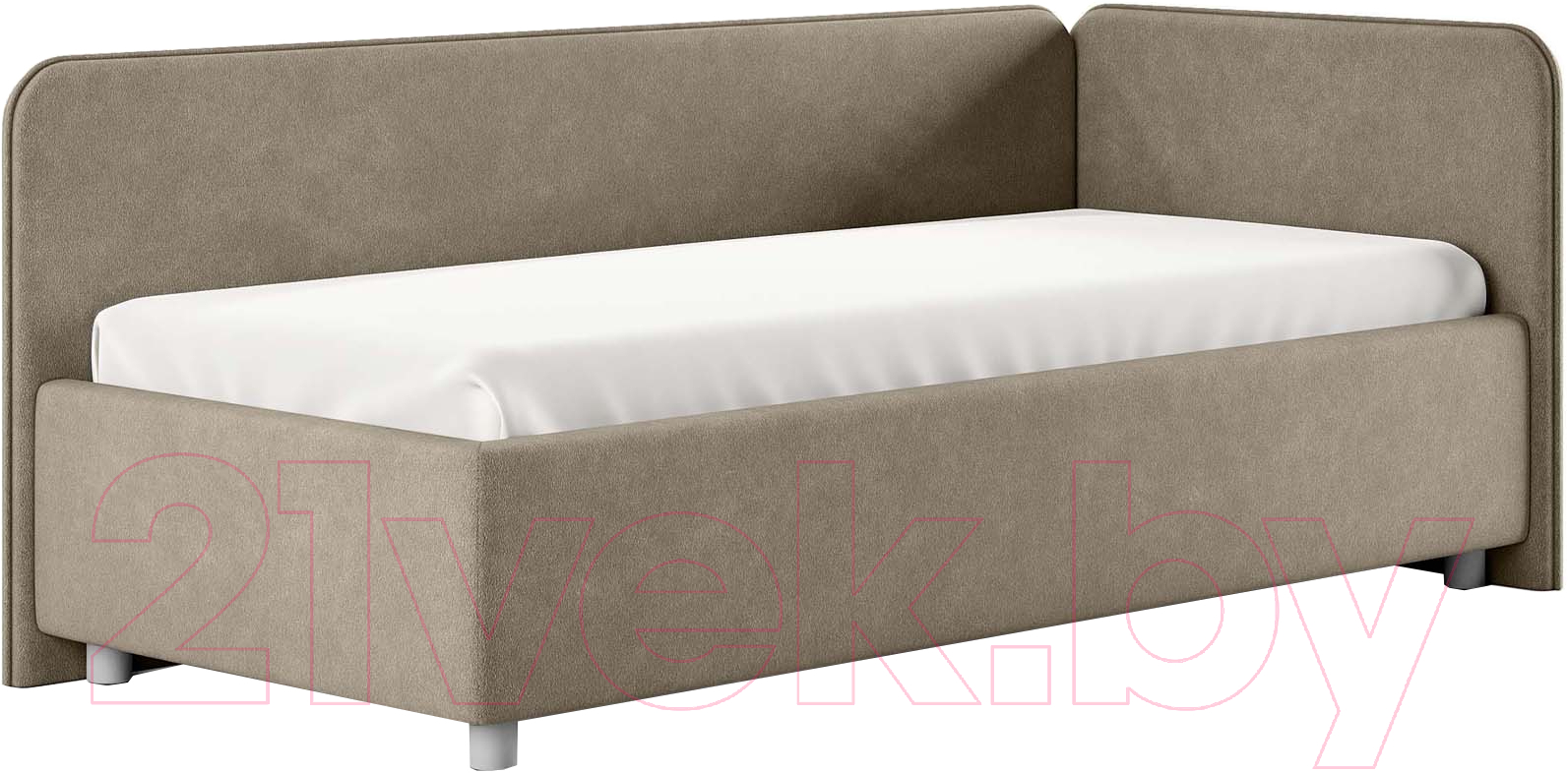 Каркас кровати Сонум Capri R 90x200 (эвита какао) — фото 1