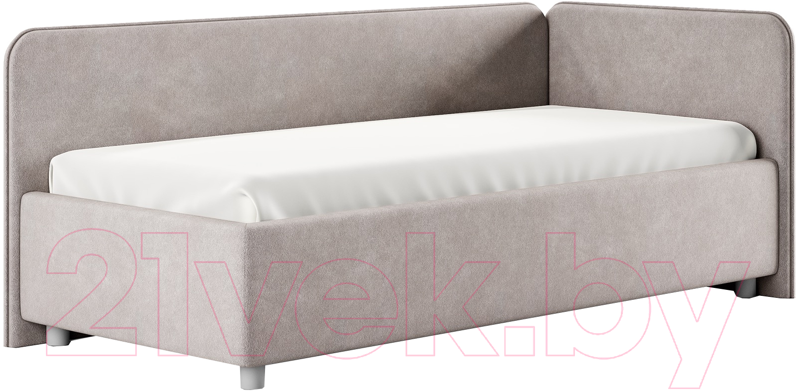Каркас кровати Сонум Capri R 90x200 (эвита латте) — фото 1