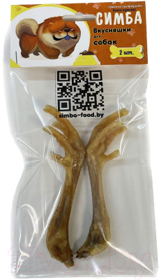 Изображение товара Лакомство для собак Симба Лапки куриные (2шт)