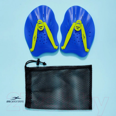 Лопатки для плавания 25DEGREES Alfa / 25D22008 (синий/лайм)