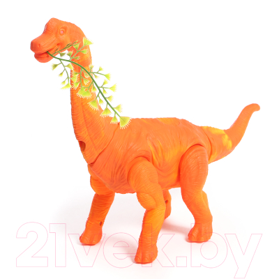 Интерактивная игрушка Sima-Land Брахиозавр травоядный 1526524 / 66050 (оранжевый)