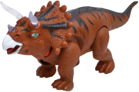 Интерактивная игрушка Sima-Land Динозавр Трицератопс 7722593 / 666-1A (коричневый) - 