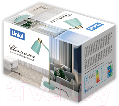 Настольная лампа Uniel UL-00010153 (белый)